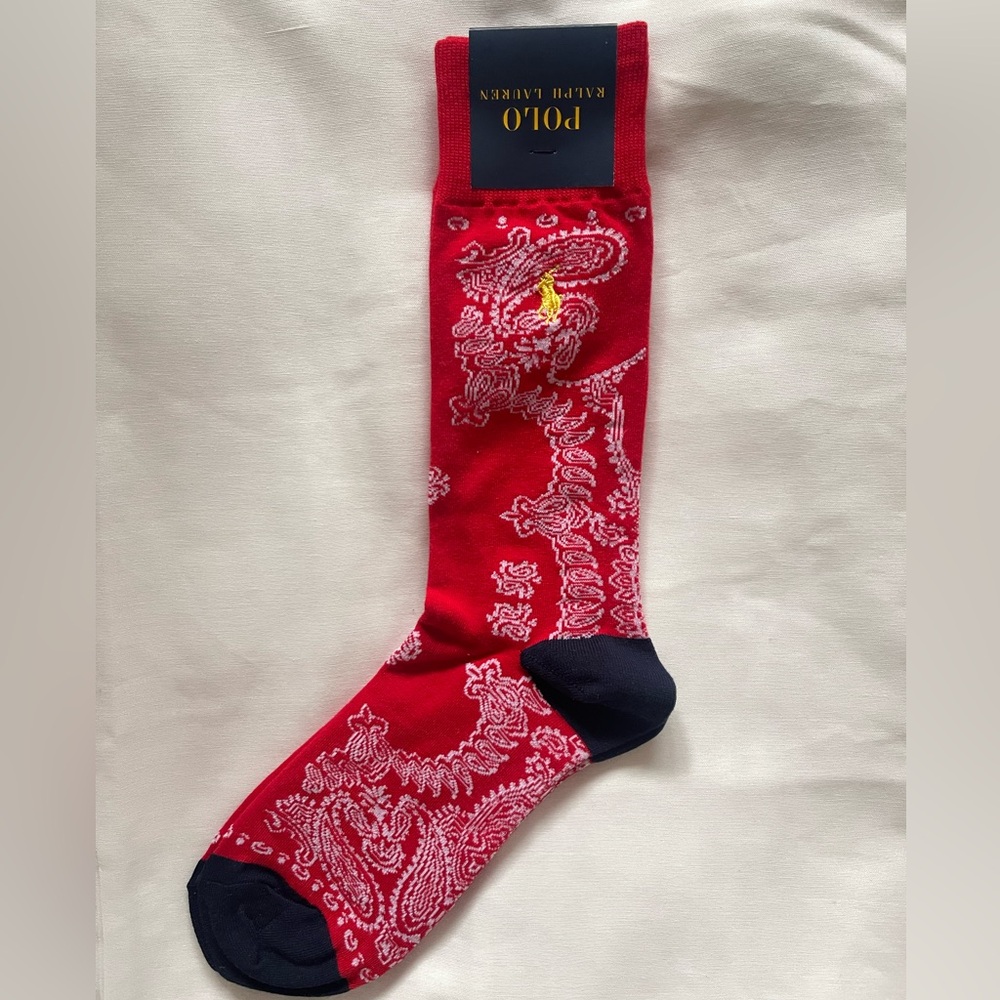 3 Pairs - Polo Ralph Lauren Paisley Socks